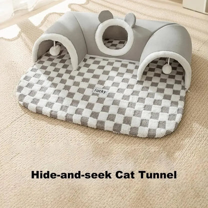 Cats Pet Products Warm Supplies Christmas Goods for Winter Basket Houses Habitats Kitten Accessory Bed Dog All Things Mat Beds