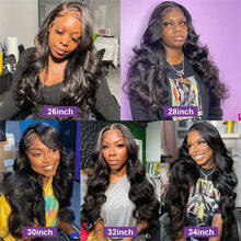 Load image into Gallery viewer, 360 Full HD Lace Frontal Wig 180% 13x6 Body Wave Lace Front Wig Peruvian Human Hair Wigs For Black Women 34 36In 13x4 Lace Wig
