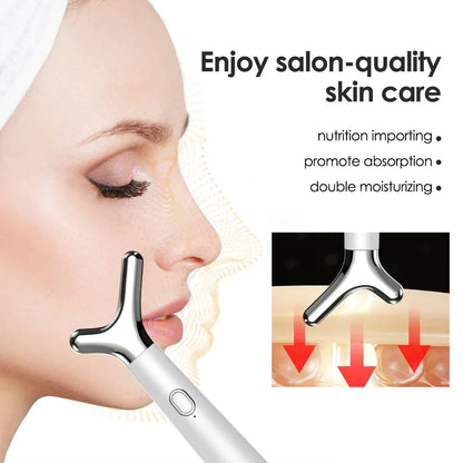 Y-shaped Facial Lifting Device Anti Aging Face Slimming Massager High-frequency Vibration Neck Beauty Lift Double Chin Remover - Shop & Buy