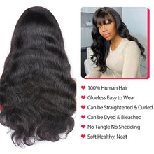 Load image into Gallery viewer, Body Wave Glueless Human Hair Wigs  Body Wave Virgin Remy Hair None Lace Wig for Women
