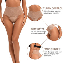 Load image into Gallery viewer, Women Butt Lifter Shapewear Lace T-back High Waist Tummy Control Panties Smooth Waist Trainer Body Shaper Seamless Underwear
