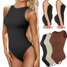 Load image into Gallery viewer, Women&#39;s Bodysuits Sexy Sleeveless Scoop Neck Shapewear Thong Waist Trainer Tanks Tops Corset Slimming Tummy Control Body Shaper
