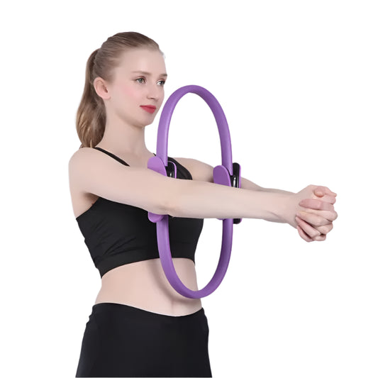 38cm Yoga Fitness Pilates Ring Women Girls Circle Magic Dual Exercise Home Gym Workout Sports Lose Weight Body Resistance