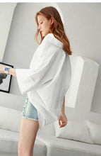 Load image into Gallery viewer, Minimalism Oversize Women&#39;s Shirt Summer New 100% Cotton Loose 4 Colors Chic Elegant and Youth Woman Blouses
