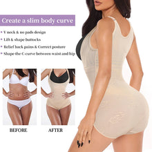 Load image into Gallery viewer, Sexy Bodysuit Women Shapewear Tummy Control Seamless Slimming Underwear Open Bust Full Body Shaper
