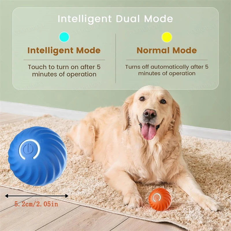 Smart Dog-Cat Toy Ball Electronic Interactive Pet Toy Moving Ball USB Automatic Moving Bouncing for Puppy Birthday Gift Cat Products