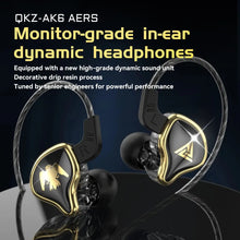 Load image into Gallery viewer, AK6 ARES/DMX/AKX Earphones HIFI Heavy Bass In Ear Monitor Wired Headphones With Mic Noise Cancell Sport Game Music
