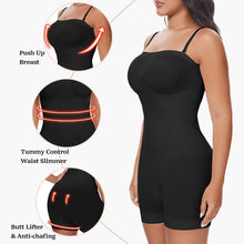 Load image into Gallery viewer, Strapless Bodysuit Off Shoulder Bustier Tube Top Women Shorts Shapewear Tummy Control Body Shaper
