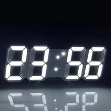 Load image into Gallery viewer, 3D LED Digital Clock Luminous Fashion Wall Clock Multifunctional Creative USB Plug in Electronic Clock Home Decoration
