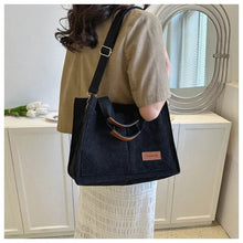 Load image into Gallery viewer, Tote Bag Women&#39;s Large Capacity New Fashion Canvas Shoulder Bag Casual Everything Hand Crossbody
