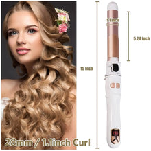 Load image into Gallery viewer, 1.1/1.25inch Rotating Curling Iron Curling Wand Automatic Hair Curler 30s Instant Heat Auto Hair Waver
