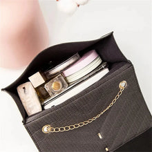 Load image into Gallery viewer, Fashion Tassel Flap Crossbody Bags V Pattern Mini Chain Shoulder Bag for Women Pu Leather
