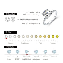 Load image into Gallery viewer, New Brand 18K 14K 10K Yellow Gold Moissanite Ring Round Cut 3.0CT Ring
