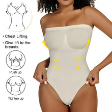 Load image into Gallery viewer, Womens Bodysuits Sexy Strapless Shapewear Thong Waist Trainer Butt Lifter Corset Slimming Compression Tummy Control Body Shaper
