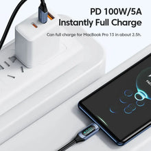 Load image into Gallery viewer, Type C to Type C Cable 100W PD Fast Charging Charger USB C to USB C Display Cable
