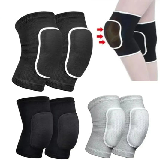 1Pairs Dancing Knee Pads for Volleyball Yoga Women Kids Men Patella Brace Support EVA Kneepad Fitness Sports Protector Work Gear