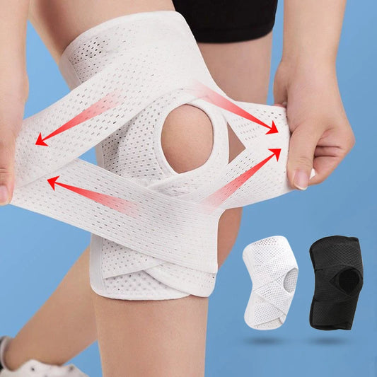 1PC Sports Kneepad Men Women Pressurized Elastic Knee Pads Knee Support Joints Protector Fitness Volleyball Brace Protector