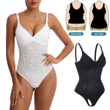 Load image into Gallery viewer, Lace Thongs Bodysuit Shapewear Women Seamless Full Body Shaper Slimming Waist Tummy Control Underwear
