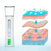 Load image into Gallery viewer, Ultrasonic Nano Mist Sprayer Cooler Face Steamer Moisturizer Steamer Humidifier
