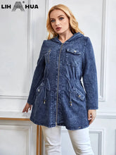 Load image into Gallery viewer, Women&#39;s Plus Size Denim Jacket Autumn Chic Elegant Jacket For Chubby Women
