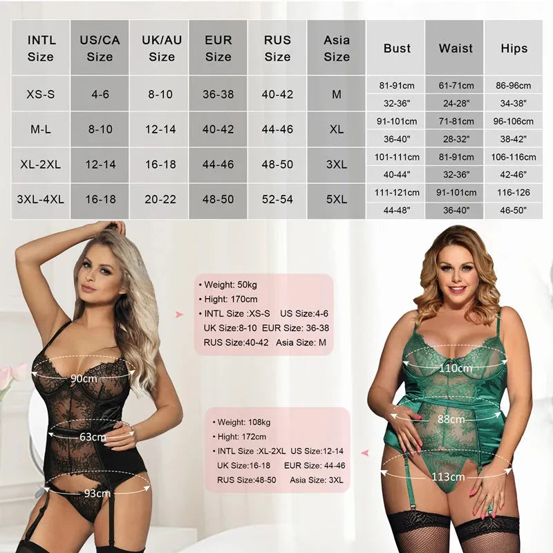 Women's Erotic Babydolls Lace Push Up Sexy Costume Bustier Lingerie for Women - Shop & Buy