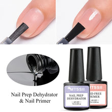 Load image into Gallery viewer, Acrylic No-acid Primer Nail Prep Dehydrator Nail Art Set With Gel Base And Top Coat Soak Off Gel Nail Polish Manicure Tool Kit
