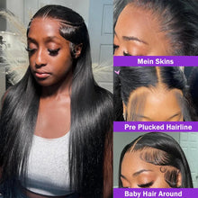 Load image into Gallery viewer, 13X4 Lace Frontal Wig Straight 13x6 HD Lace Front Human Hair Wigs For Black Women Bone Straight Wigs
