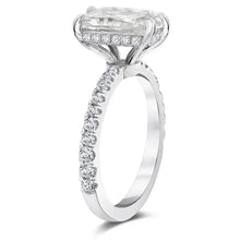 Load image into Gallery viewer, Moissanite Solitaire Engagement Rings 2/3/4ct Radiant Cut D Color Solid 925 Sterling Silver
