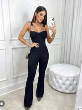 Load image into Gallery viewer, New Summer Black Women Sleeveless Sexy V-Neck Bodycon Bandage Jumpsuit
