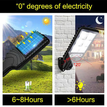 Load image into Gallery viewer, Solar Outdoor LED Wall Light with Human Body Waterproof 3modes Induction for Garden Terrace Garage
