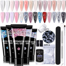 Load image into Gallery viewer, 15ml Extension Gel Nail Polish Set Quick Nail Prolong With Extend Mold Nail Tips Acrylic Solution Manicure Tools Kit
