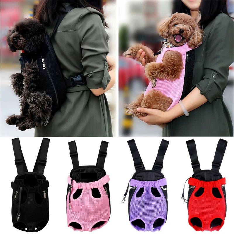 Pet Dog Carrier Backpack Portable Travel Outdoor Travel Products Adjustable Cat Dog Carrier Bag Pet Double Shoulder Backpack