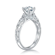 Load image into Gallery viewer, Vintage Style Moissanite Engagement Rings For Women Total 1.17ctw 925 Sterling Silver
