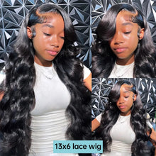 Load image into Gallery viewer, 360 Full HD Lace Frontal Wig 180% 13x6 Body Wave Lace Front Wig Peruvian Human Hair Wigs For Black Women 34 36In 13x4 Lace Wig
