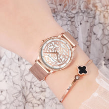 Load image into Gallery viewer, Stainless Steel Mesh Wristwatches Top Brand New Luxury Japan Quartz Movement Rose Gold Designer Elegant Style Watches For Women
