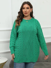 Load image into Gallery viewer, Winter Long Plus Size Sweater Women O-Neck Large Pullover Ladies Casual Loose Oversize Jumper Big Jerseys Curvy Knitwear
