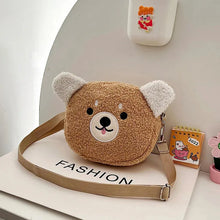 Load image into Gallery viewer, Style Kawaii Bag Women Cartoon Plush Shoulder Bag For Women Crossbody Bag Small Phone&amp;Purse Bag
