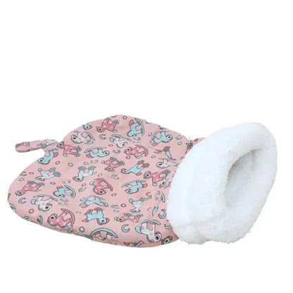 Cat Sleeping Bag Soft Cuddly Fluffy Feel Thickened Pet Pocket Type Quilt Bed Kitten Puppy Soft Comfortable Warm Nest Pet