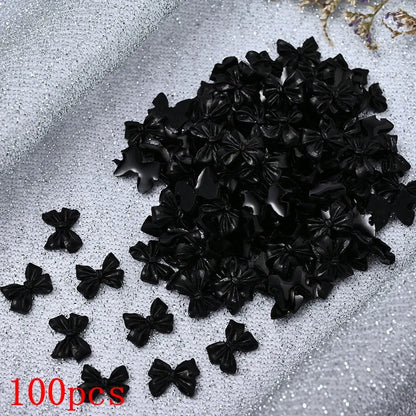 500-600pcs Bow Flower Nail Art Resin Decorations Mix Shapes Nail Charms Press on Manicure Supplies - Shop & Buy