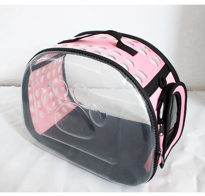 Outdoor Cat Carrier Backpack Pet Shoulder Bag Cat Carrier Travel Breathable Handbag Puppy & Kitten Capsule Transparent Cat Bag