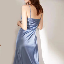 Load image into Gallery viewer, Summer Chic Elegant Dresses For Women Adjustable Strap Satin  Long Birthday Party Dresses
