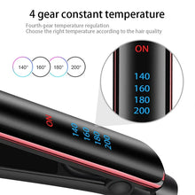 Load image into Gallery viewer, Professional Hair Straightener Curler Electric Splint Flat Iron Negative Ion Straight Curling Iron Plates
