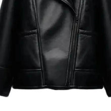 Load image into Gallery viewer, Autumn new women&#39;s fashion chic warm fur one-piece zipper lapel double-sided jacket
