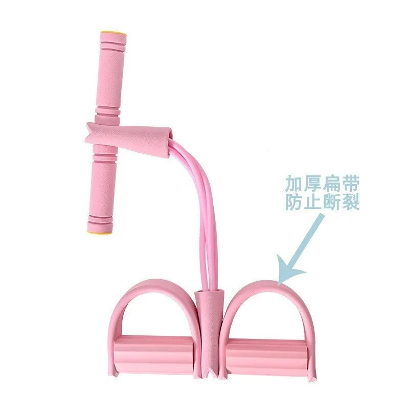 Fitness stretcher stirrup stretcher long pull unchanged sit-ups aids men and women 8 word tension rope fitness thin stomach