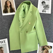 Load image into Gallery viewer, Spring Autumn Women&#39;s Fashion Jacket Chic Elegant Casual Sports Female Suit Coat Korean Jacket
