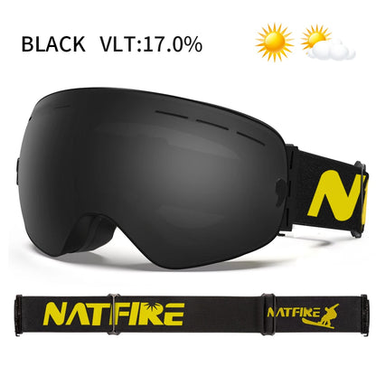 Outdoor Sports Ski Goggles UV400 Protection Ski Mask Male Female Anti-Fog Big Face Snow Glasses Snowboard Skiing Eyewear