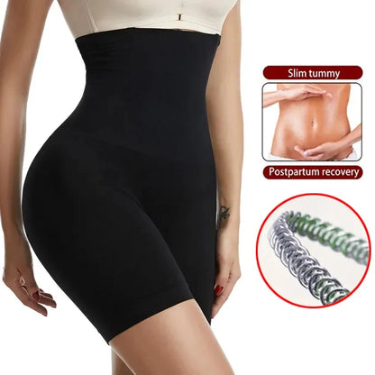 Women's High Waist Flat Angle Shaper Pants Postpartum Buttocks Lifting Body Shaping Pants Slim Shorts Waist Trainer - Shop & Buy