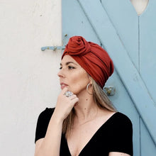 Load image into Gallery viewer, Women Bonnet Turban Hat Solid Color With Iron Wire Make Beauty Hair Tyle Cross Headscarf Cap
