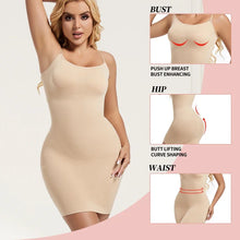 Load image into Gallery viewer, Shapewear Bodysuit Women Under Dress One Piece Full Slip Tummy Control Sculpting Shapewear Dress With Adjustable Spaghetti Strap
