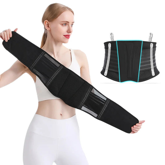 Lower Back Brace For Herniated Disc Pain Relief Men Women Sport Lumbar Back Waist Breathable Mesh Design Adjustable Support Belt